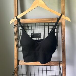 Black padded bralette size small